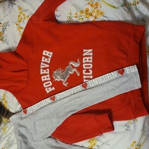 Girls 2pc hoodie n leggins